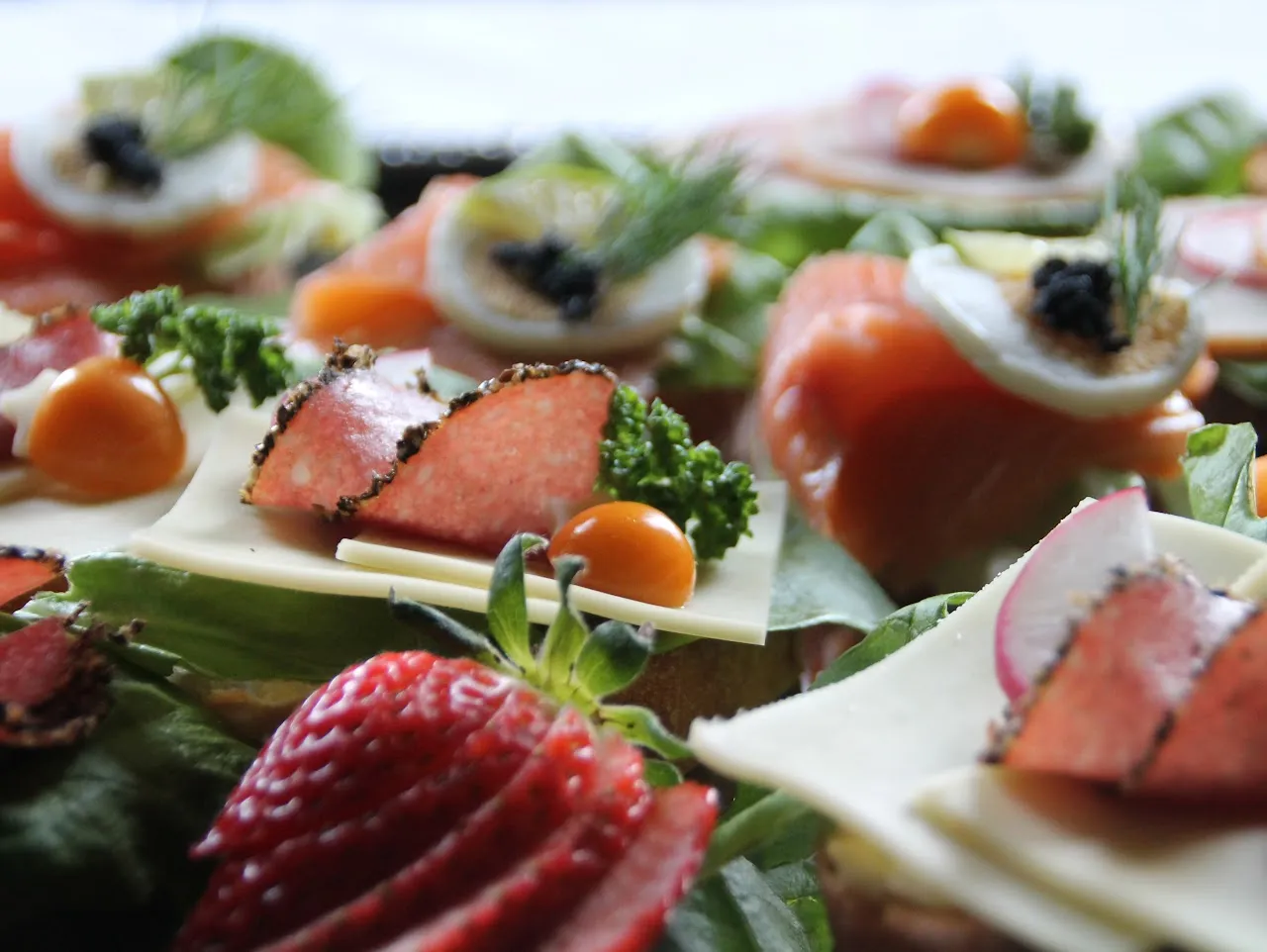 Canapés aus dem Partyservice